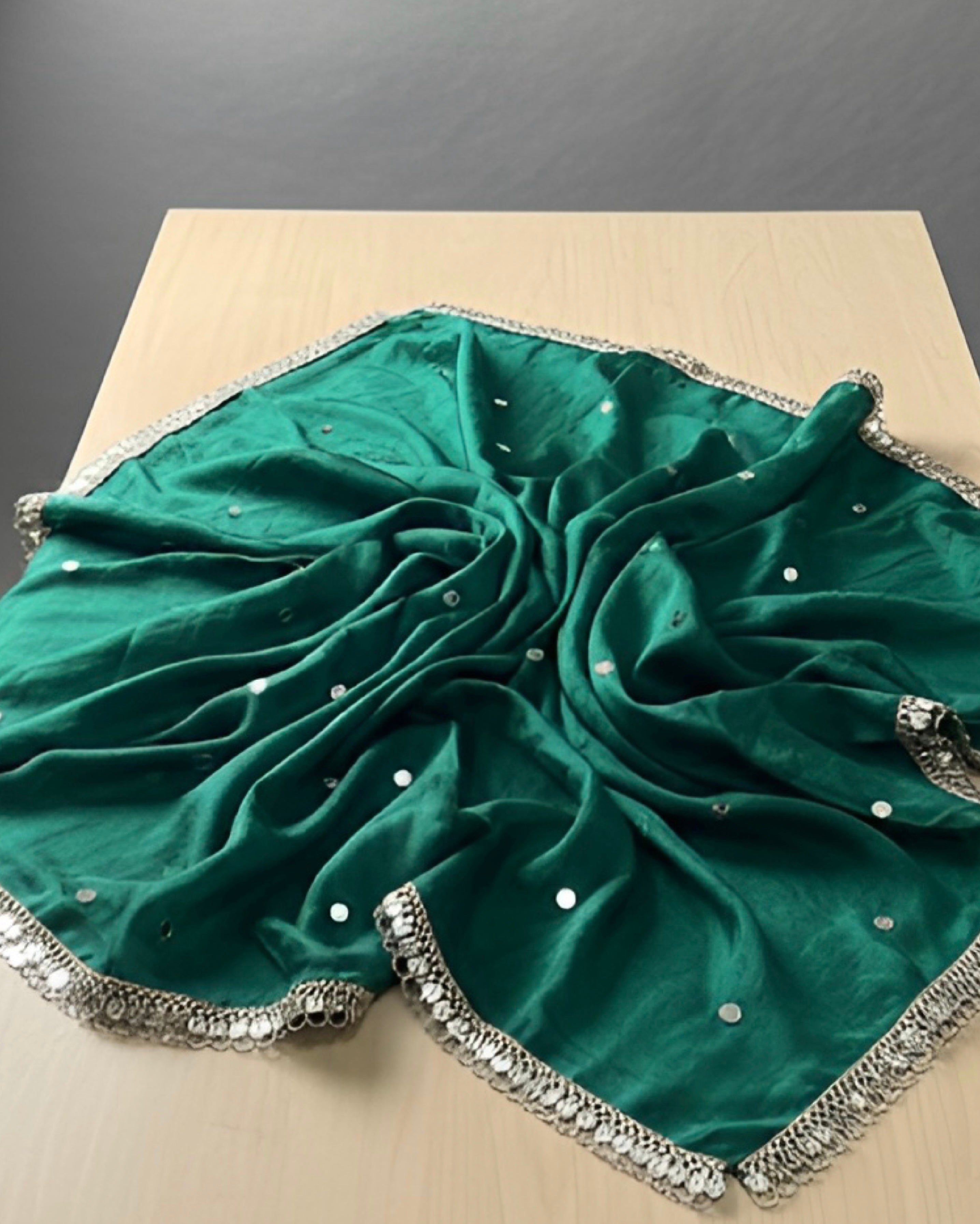 The Emerald Glint Dupatta